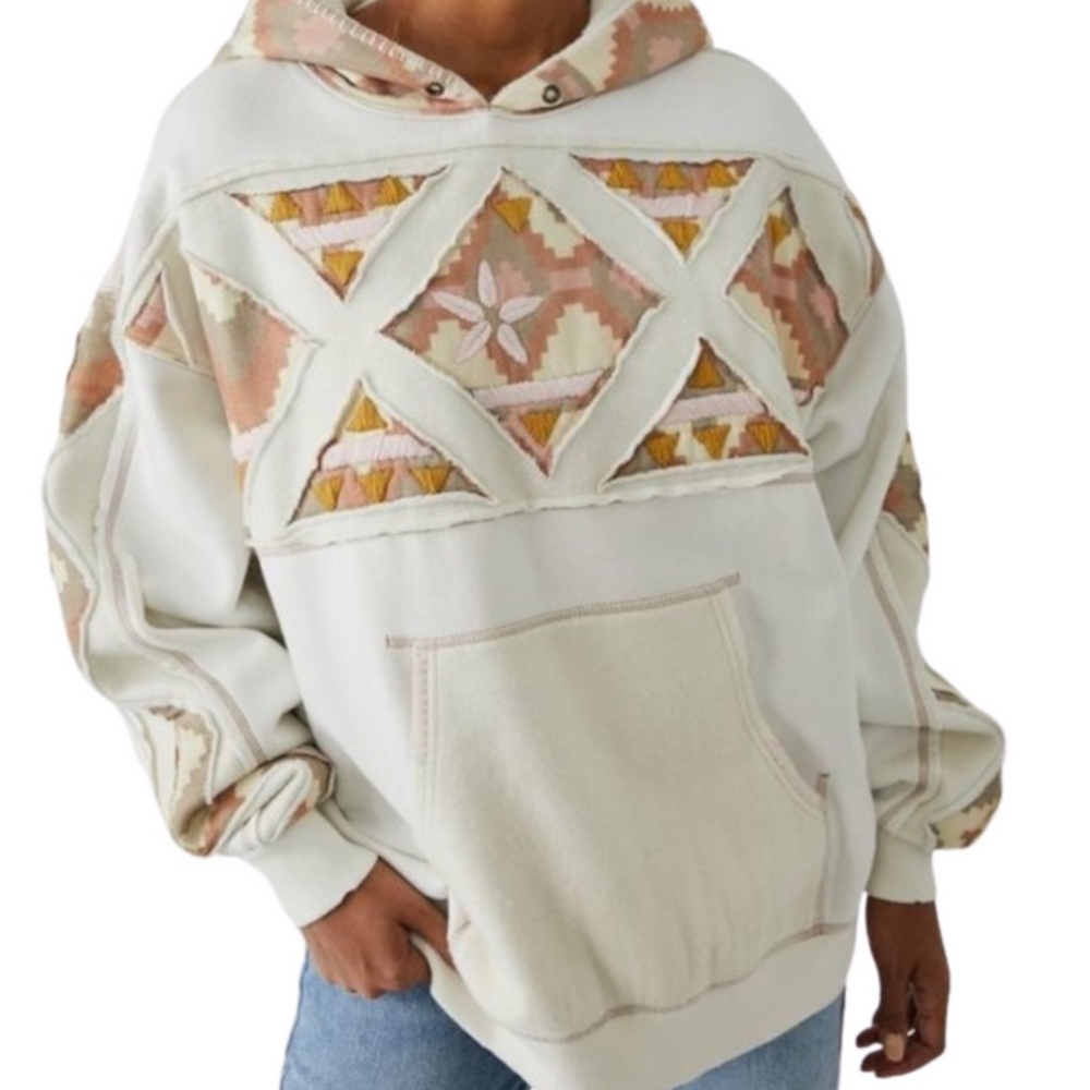 Free People We The Free Nordic It’s a Vibe Hoodie 😍 RARE